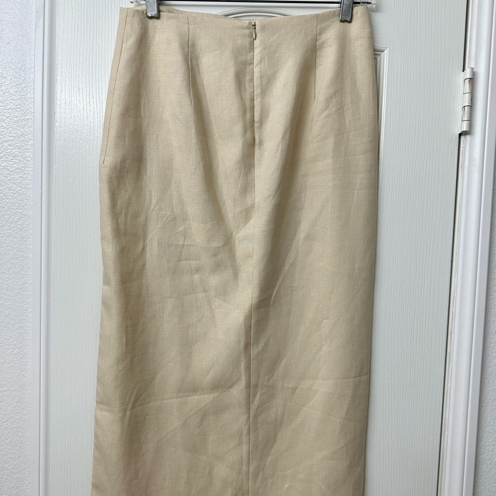 Zara cut out linen skirt Nwt - Picture 5 of 6